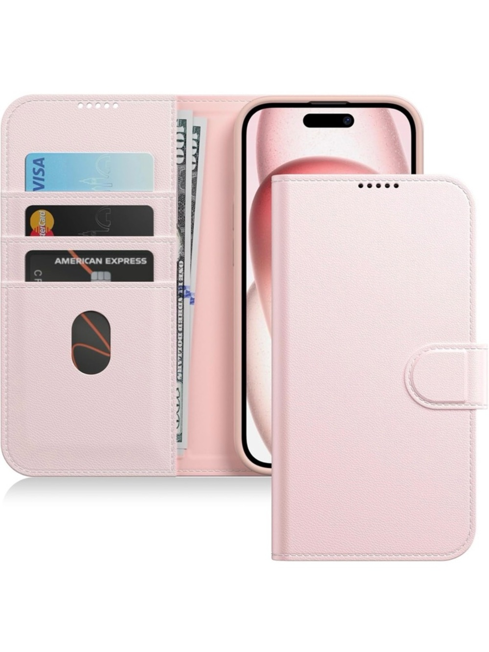 JETech iPhone 15 Pink Flip Cover Case Brand New